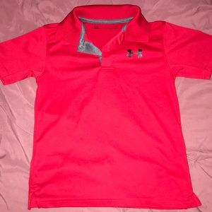 Size 6 under armour red button up